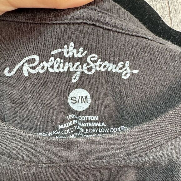 The Rolling Stones- Black Front/Back Graphic Oversized Tee- Sz. S/M - Picture 6 of 8